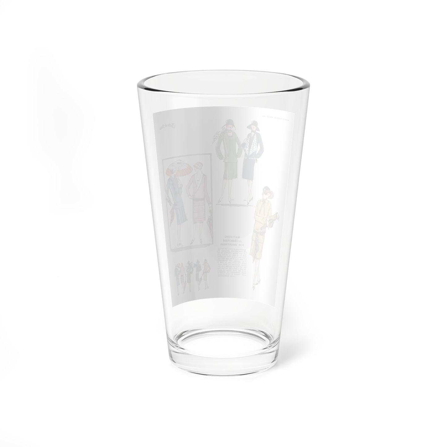 L'echo de Paris (2), McCall's magazine, August 1926 - Pint Glass 16oz