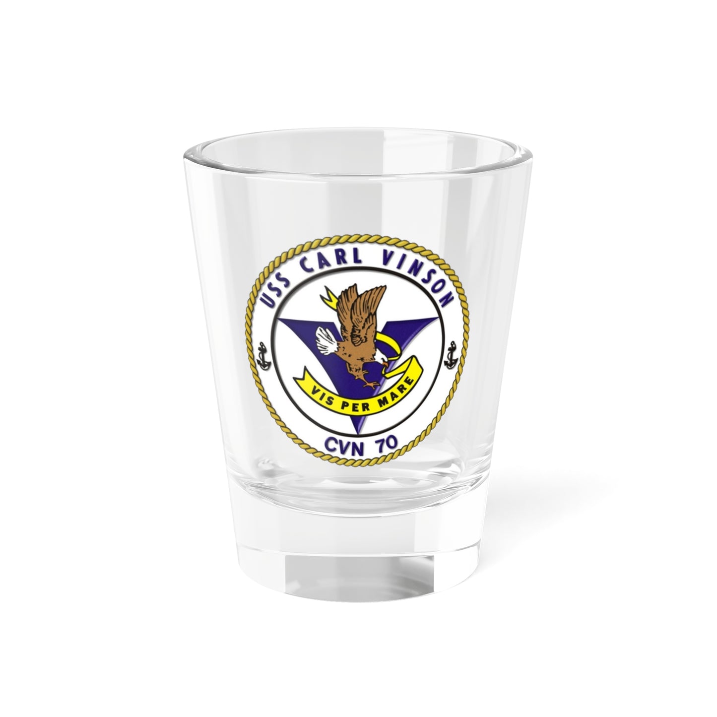 CVN 70 USS Carl Vinson 1982 (U.S. Navy) Shot Glass 1.5oz