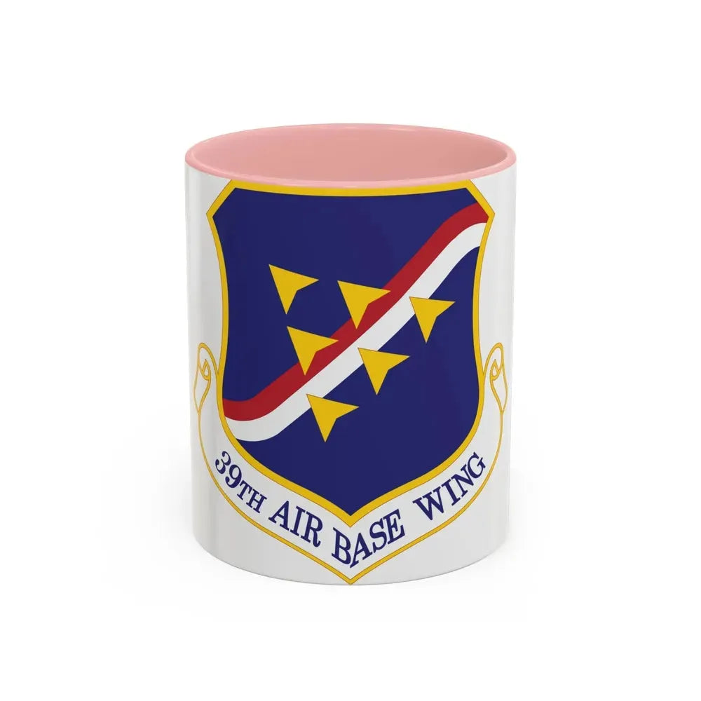 39th Air Base Wing (U.S. Air Force) Accent Coffee Mug 11oz Pink - Go Mug Yourself