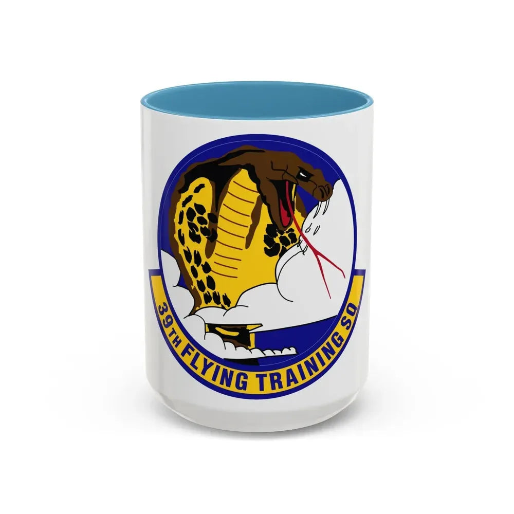 39th Flying Training Squadron (U.S. Air Force) Accent Coffee Mug 15oz Light Blue - Go Mug Yourself