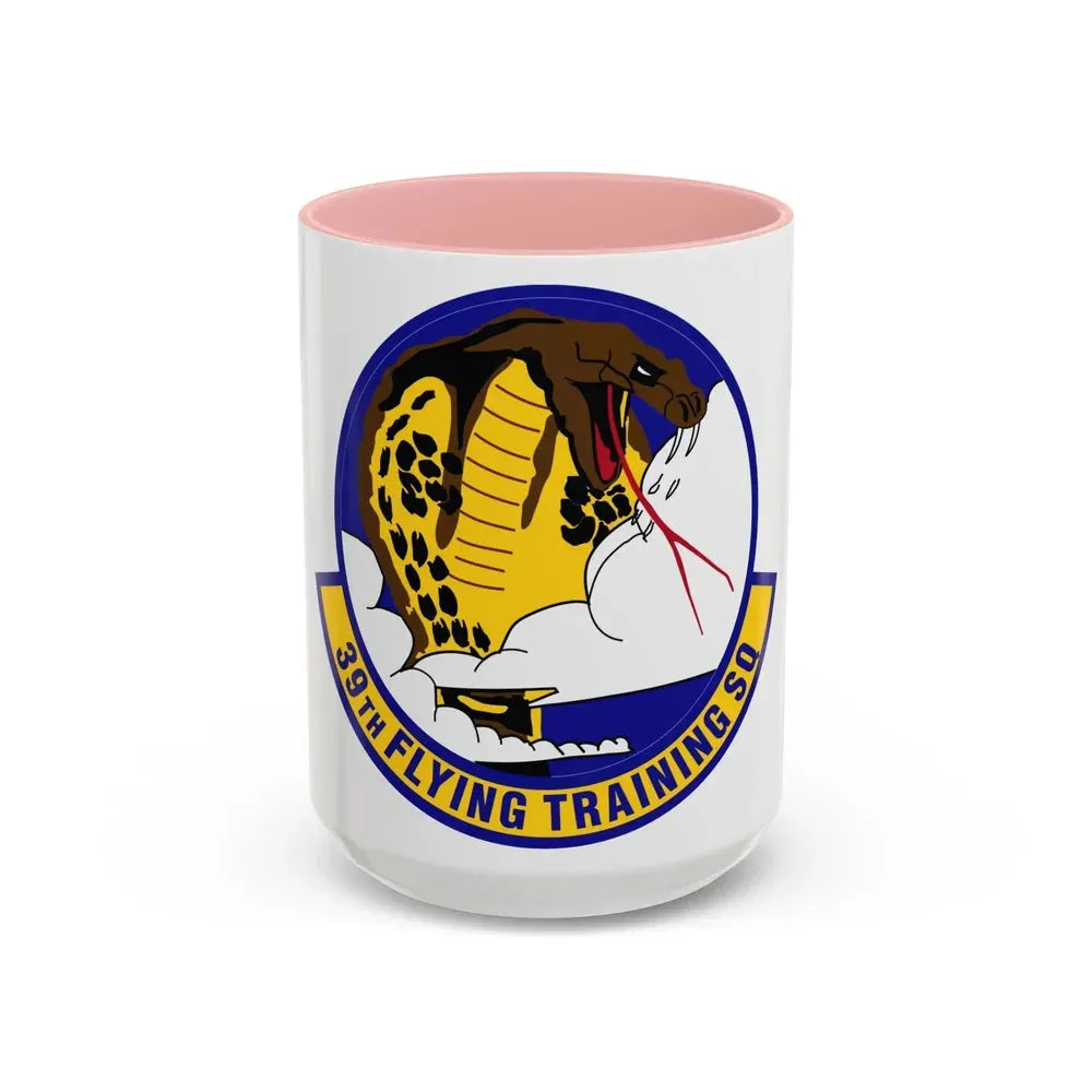 39th Flying Training Squadron (U.S. Air Force) Accent Coffee Mug 15oz Pink - Go Mug Yourself