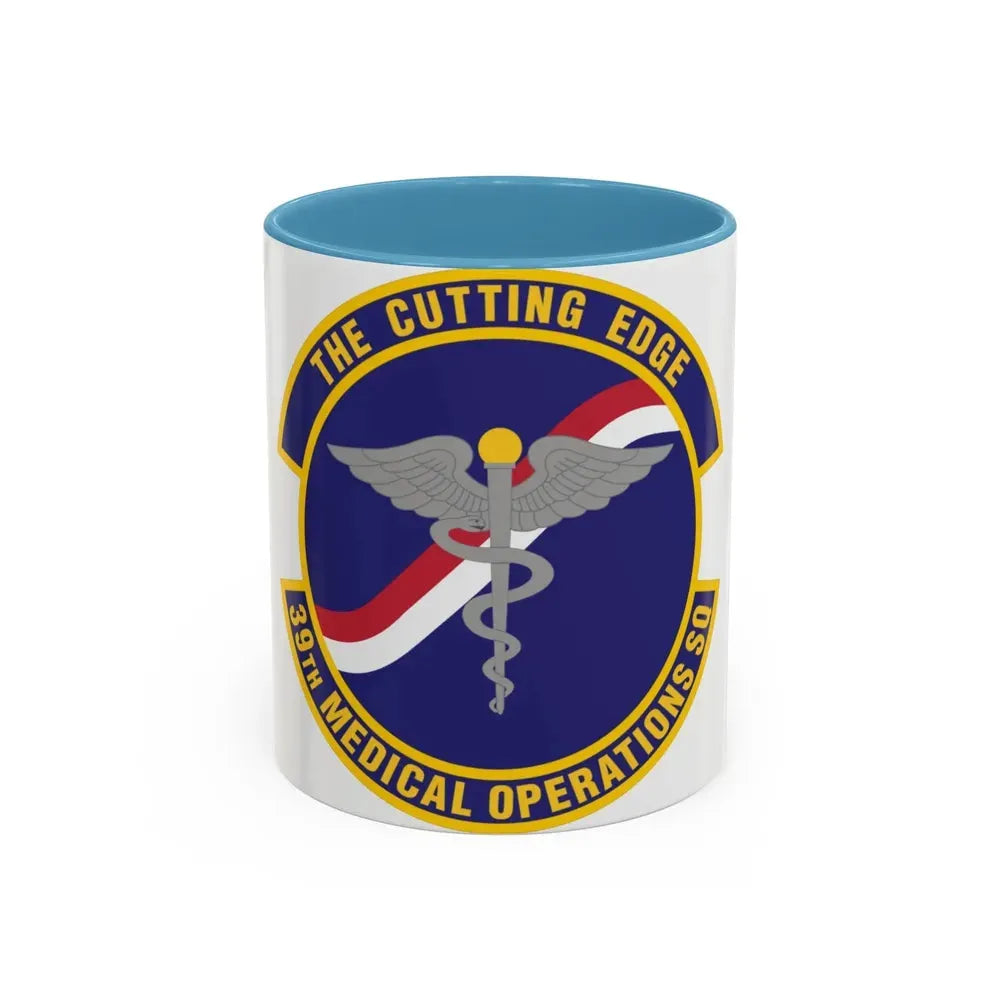 39th Medical Operations Squadron (U.S. Air Force) Accent Coffee Mug 11oz Light Blue - Go Mug Yourself