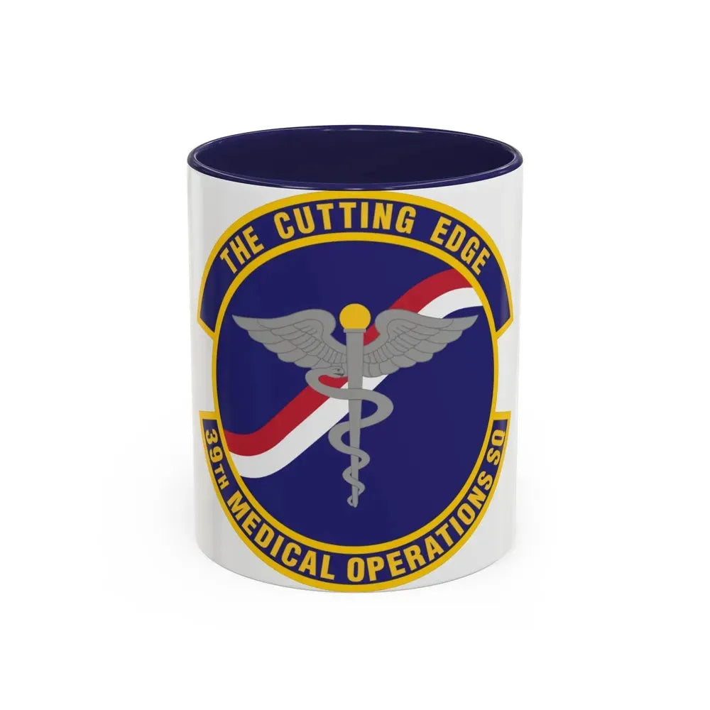 39th Medical Operations Squadron (U.S. Air Force) Accent Coffee Mug 11oz Navy - Go Mug Yourself