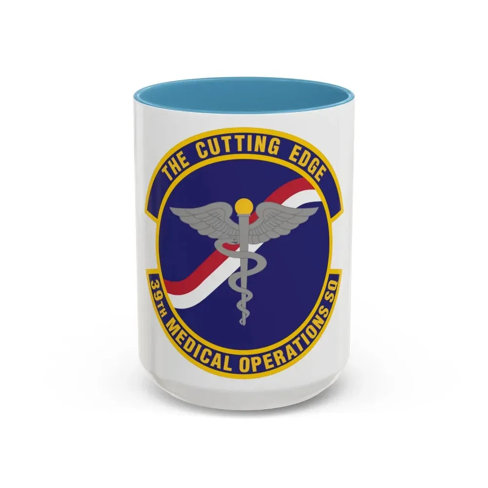39th Medical Operations Squadron (U.S. Air Force) Accent Coffee Mug 15oz Light Blue - Go Mug Yourself