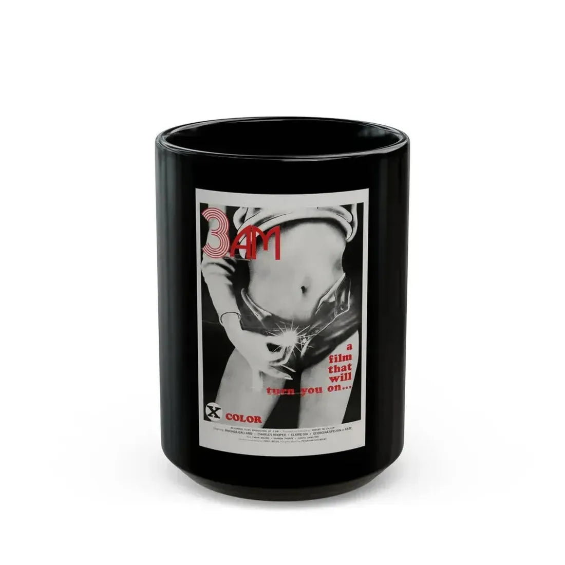 3AM 1975 Movie Poster - Black Coffee Mug 15oz - Go Mug Yourself