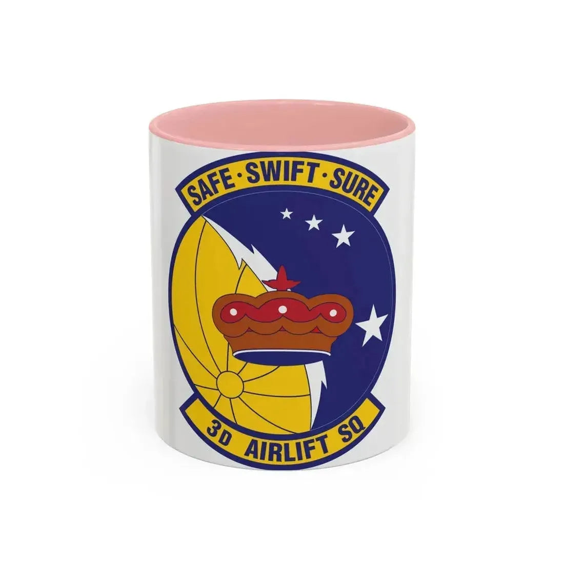 3d Airlift Squadron (U.S. Air Force) Accent Coffee Mug 11oz Pink - Go Mug Yourself