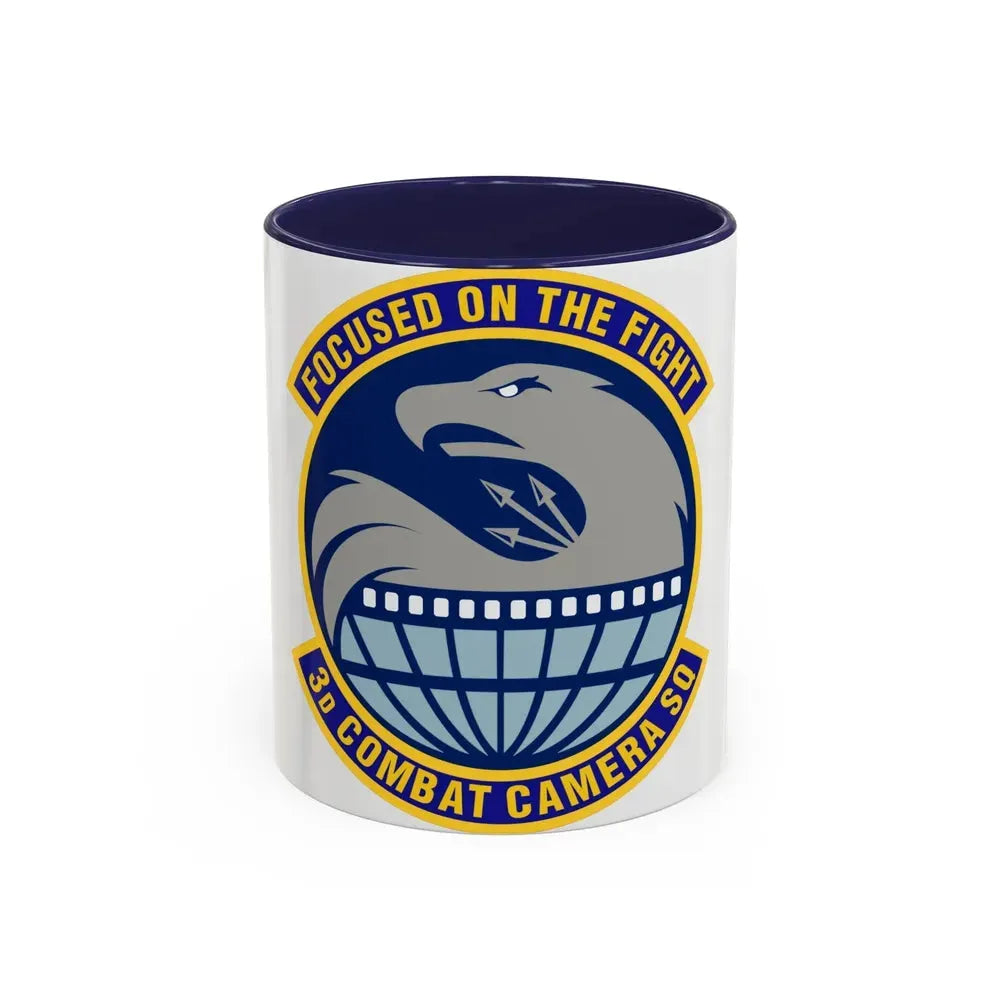 3d Combat Camera Squadron (U.S. Air Force) Accent Coffee Mug 11oz Navy - Go Mug Yourself