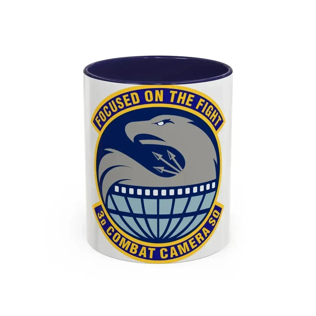 3d Combat Camera Squadron (U.S. Air Force) Accent Coffee Mug 11oz Navy - Go Mug Yourself