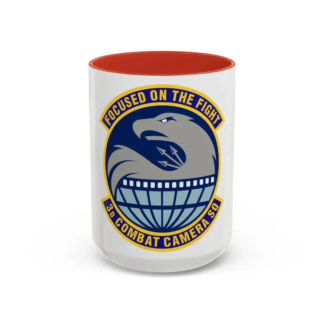 3d Combat Camera Squadron (U.S. Air Force) Accent Coffee Mug 15oz Red - Go Mug Yourself