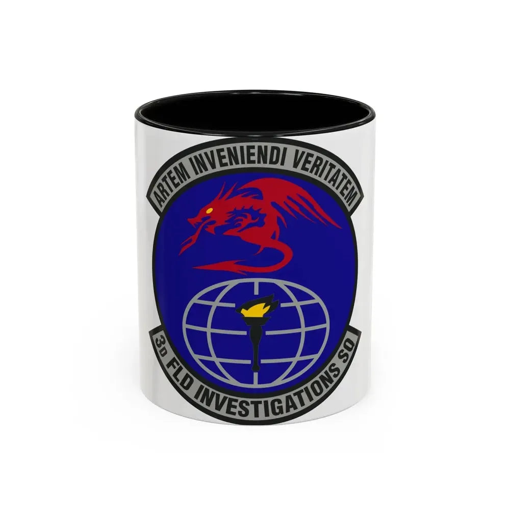3d Field Investigations Squadron (U.S. Air Force) Accent Coffee Mug 11oz Black - Go Mug Yourself