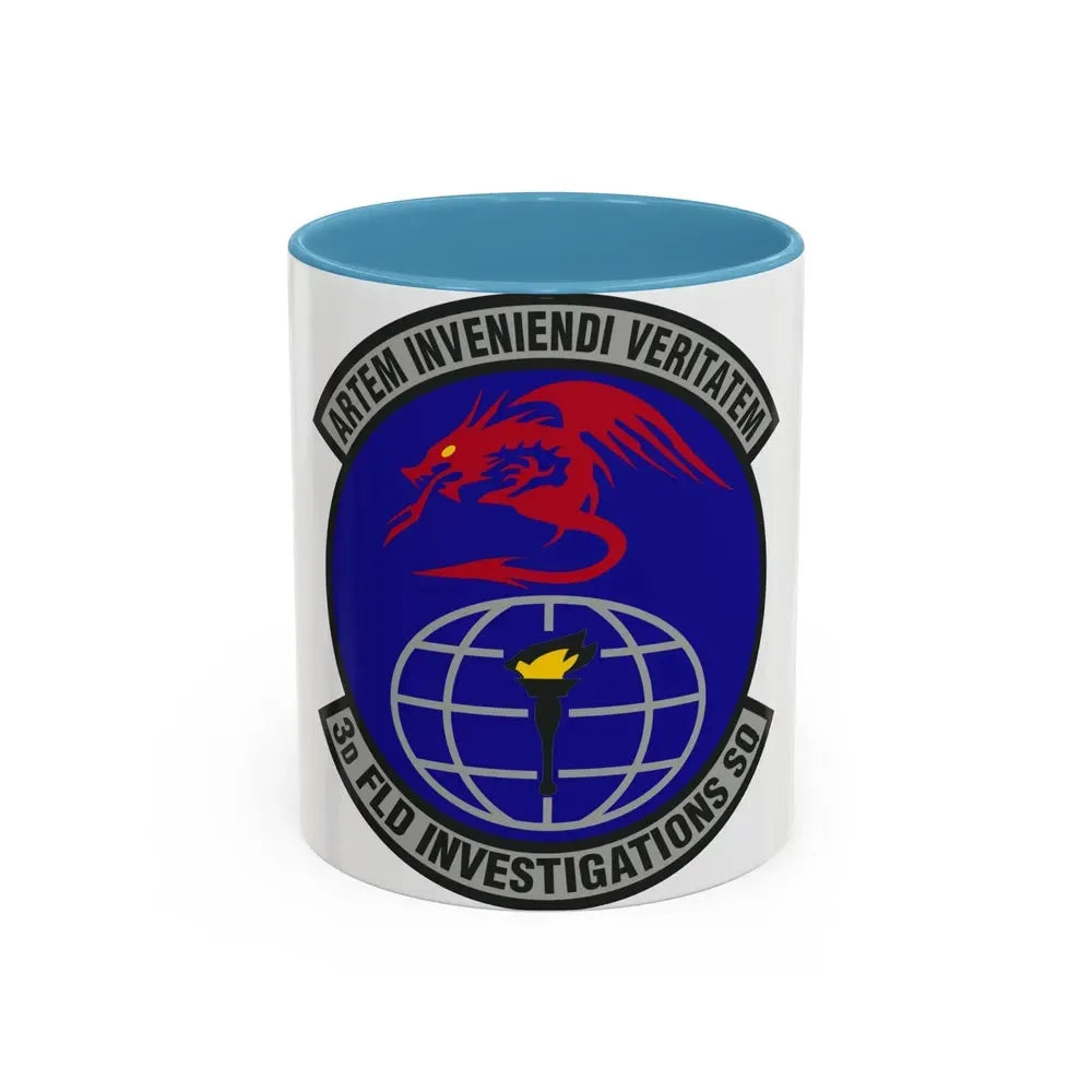 3d Field Investigations Squadron (U.S. Air Force) Accent Coffee Mug 11oz Light Blue - Go Mug Yourself