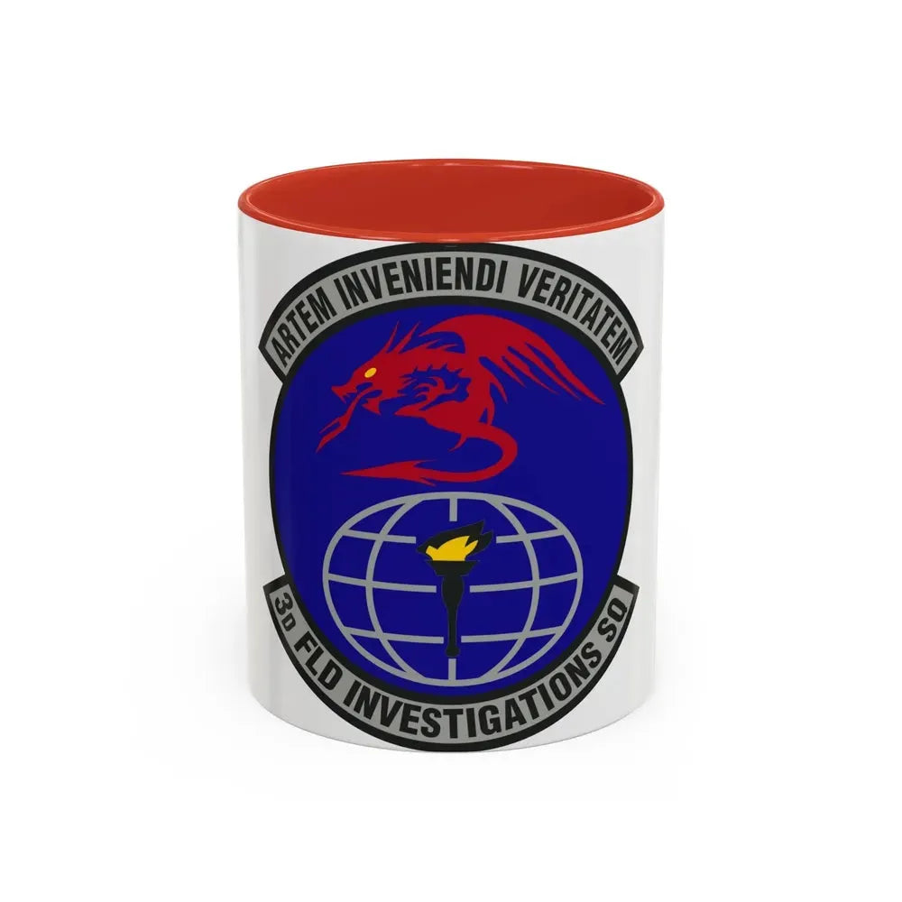 3d Field Investigations Squadron (U.S. Air Force) Accent Coffee Mug 11oz Red - Go Mug Yourself