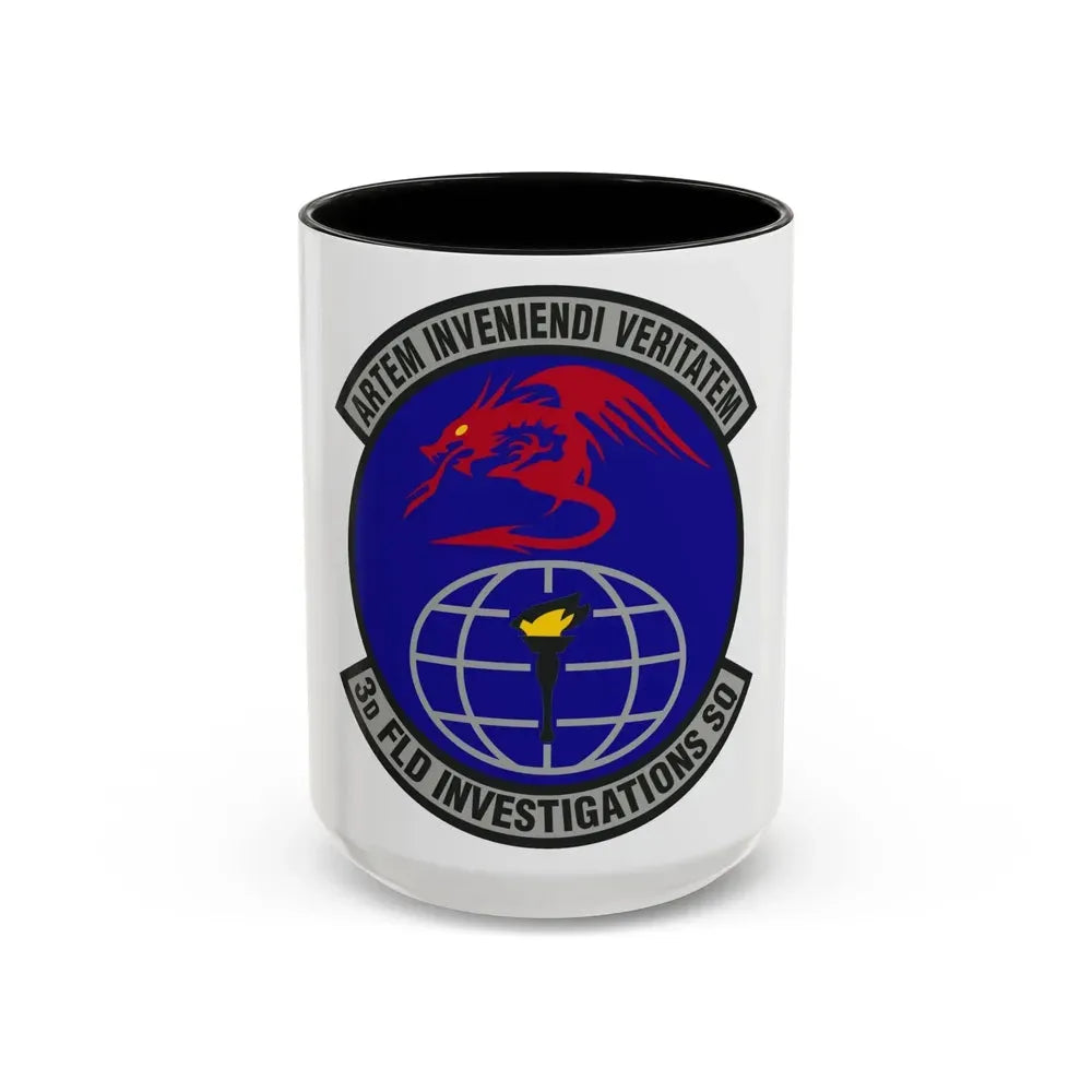 3d Field Investigations Squadron (U.S. Air Force) Accent Coffee Mug 15oz Black - Go Mug Yourself