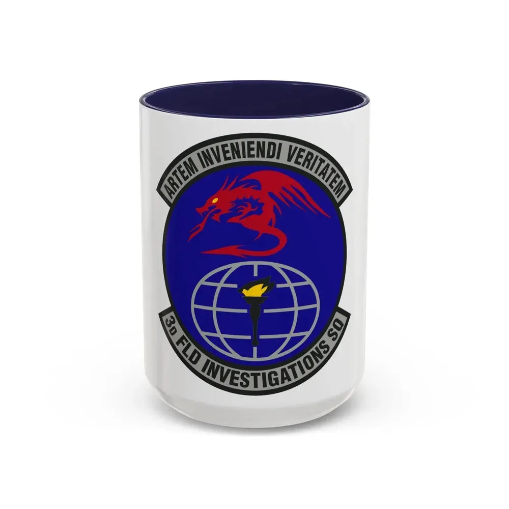 3d Field Investigations Squadron (U.S. Air Force) Accent Coffee Mug 15oz Navy - Go Mug Yourself