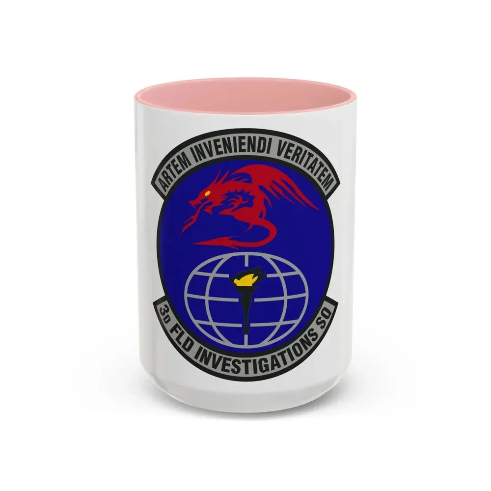 3d Field Investigations Squadron (U.S. Air Force) Accent Coffee Mug 15oz Pink - Go Mug Yourself