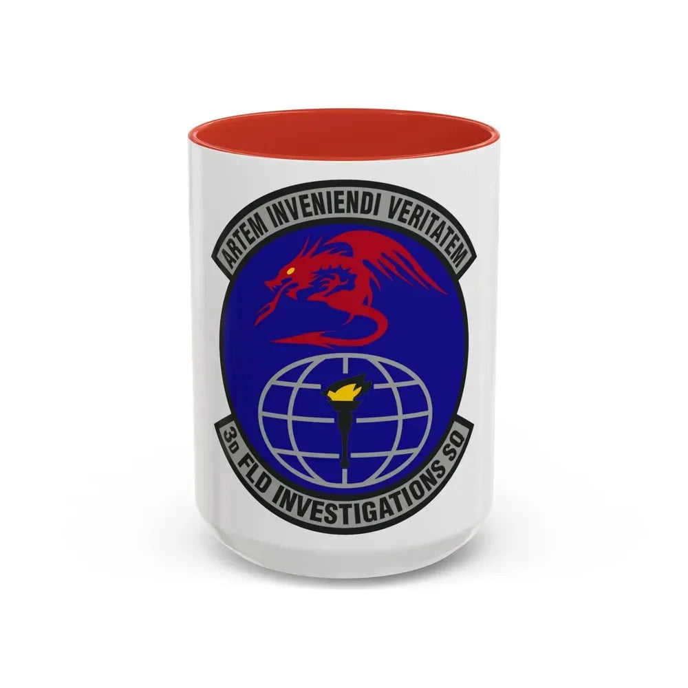 3d Field Investigations Squadron (U.S. Air Force) Accent Coffee Mug 15oz Red - Go Mug Yourself
