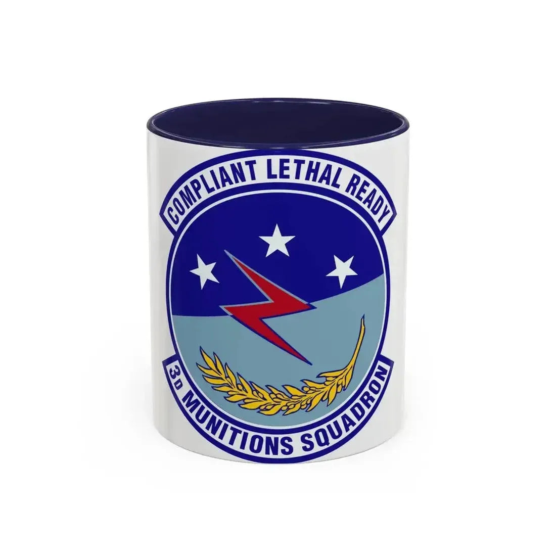 3d Munitions Squadron (U.S. Air Force) Accent Coffee Mug 11oz Navy - Go Mug Yourself