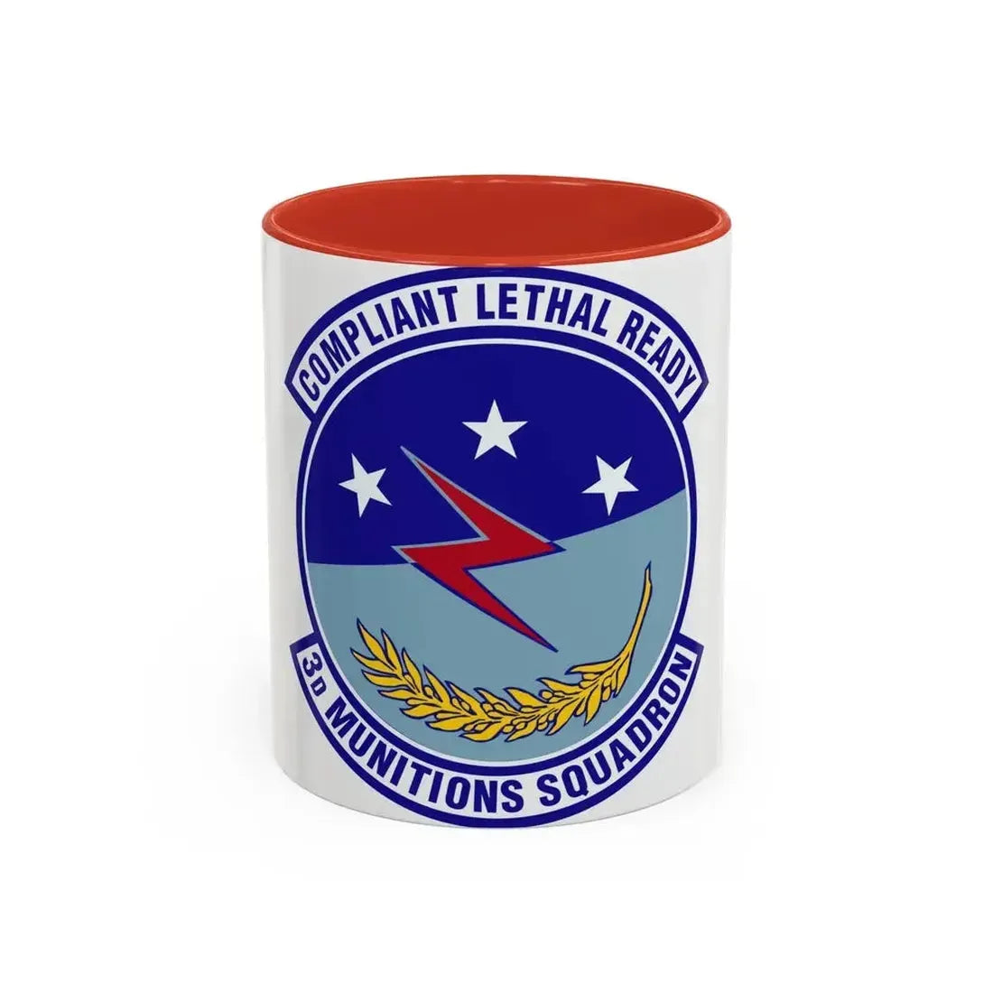 3d Munitions Squadron (U.S. Air Force) Accent Coffee Mug 11oz Red - Go Mug Yourself