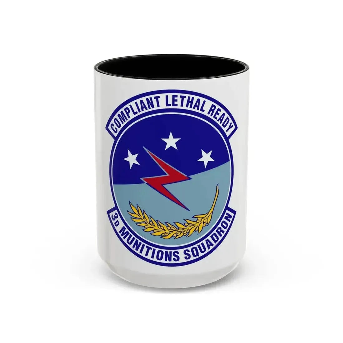 3d Munitions Squadron (U.S. Air Force) Accent Coffee Mug 15oz Black - Go Mug Yourself