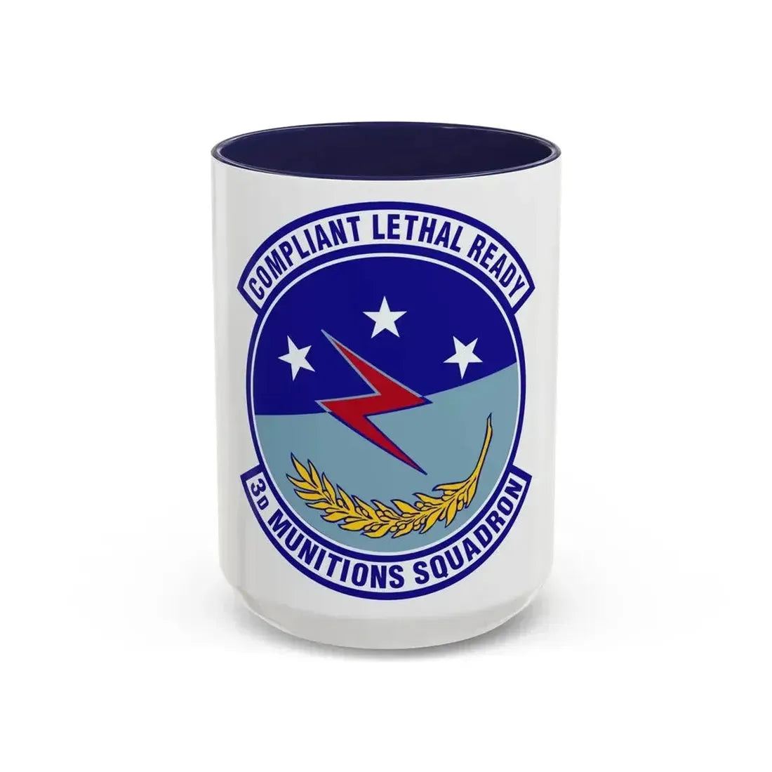 3d Munitions Squadron (U.S. Air Force) Accent Coffee Mug 15oz Navy - Go Mug Yourself