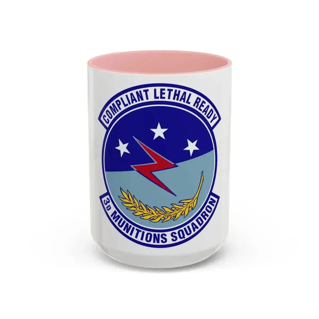 3d Munitions Squadron (U.S. Air Force) Accent Coffee Mug 15oz Pink - Go Mug Yourself