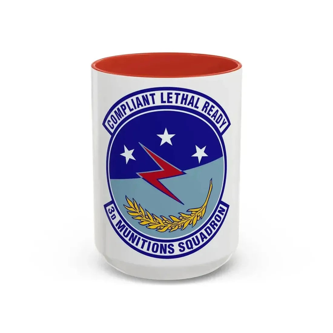 3d Munitions Squadron (U.S. Air Force) Accent Coffee Mug 15oz Red - Go Mug Yourself