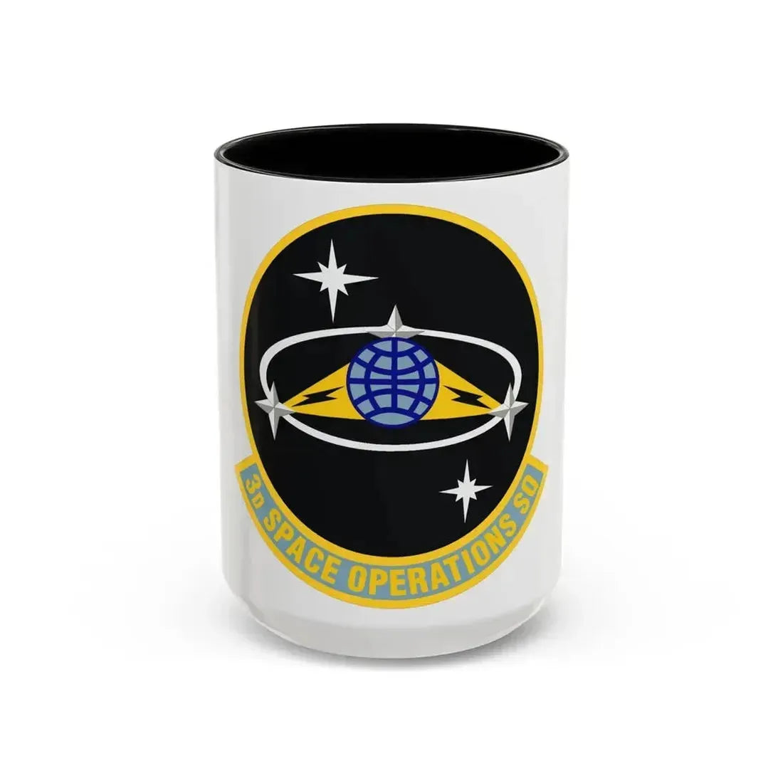 3d Space Operations Squadron (U.S. Air Force) Accent Coffee Mug 15oz Black - Go Mug Yourself