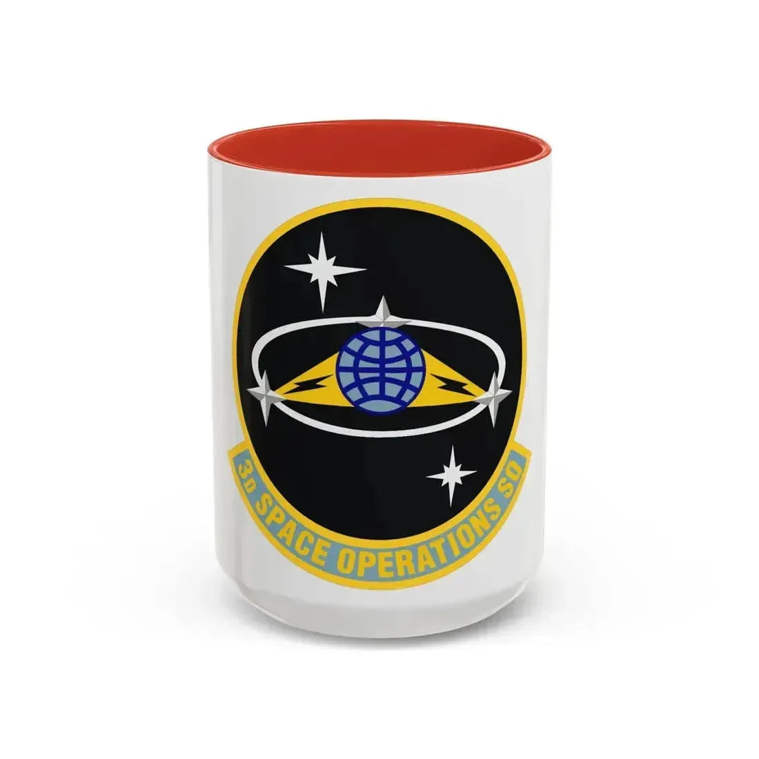 3d Space Operations Squadron (U.S. Air Force) Accent Coffee Mug 15oz Red - Go Mug Yourself
