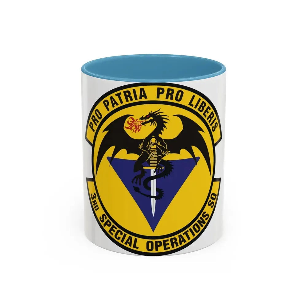 3d Special Operations Squadron (U.S. Air Force) Accent Coffee Mug 11oz Light Blue - Go Mug Yourself