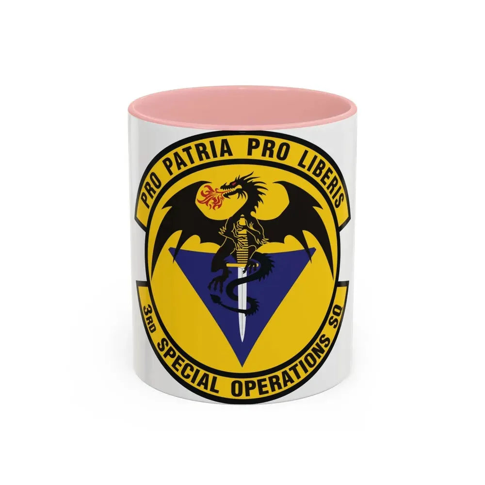 3d Special Operations Squadron (U.S. Air Force) Accent Coffee Mug 11oz Pink - Go Mug Yourself