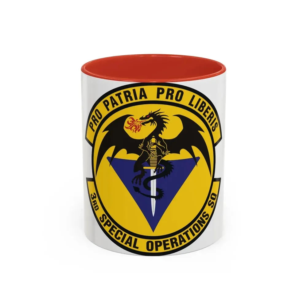 3d Special Operations Squadron (U.S. Air Force) Accent Coffee Mug 11oz Red - Go Mug Yourself