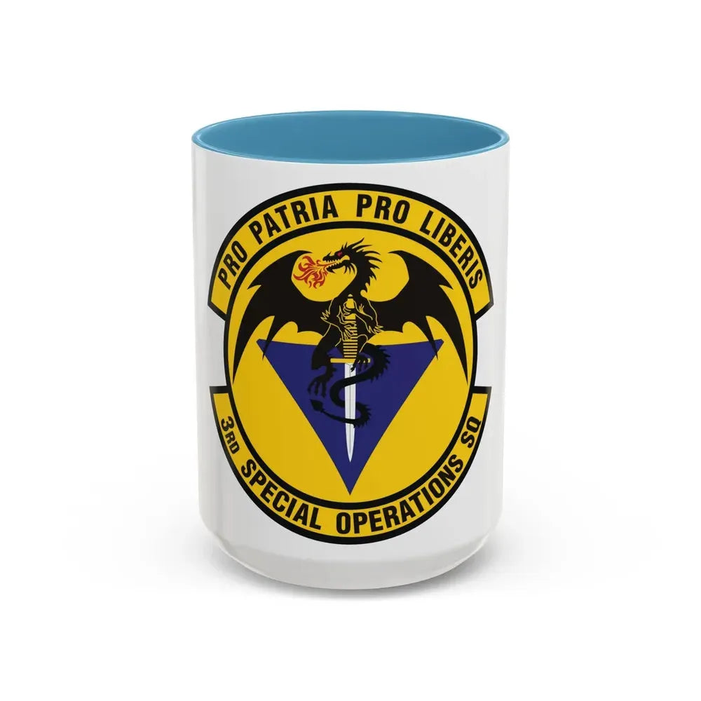 3d Special Operations Squadron (U.S. Air Force) Accent Coffee Mug 15oz Light Blue - Go Mug Yourself