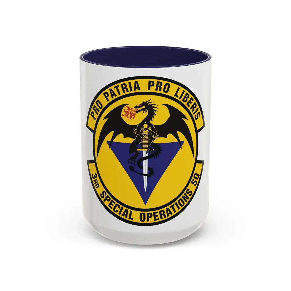 3d Special Operations Squadron (U.S. Air Force) Accent Coffee Mug 15oz Navy - Go Mug Yourself