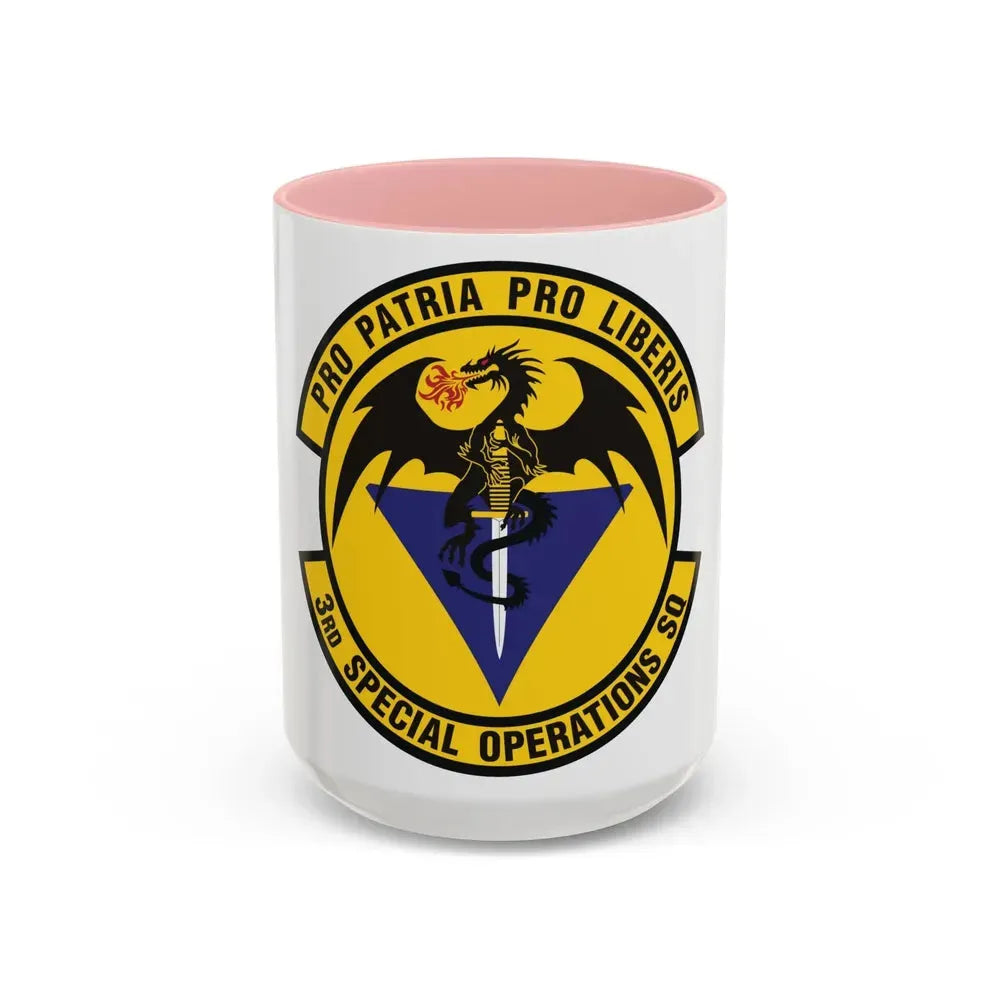 3d Special Operations Squadron (U.S. Air Force) Accent Coffee Mug 15oz Pink - Go Mug Yourself
