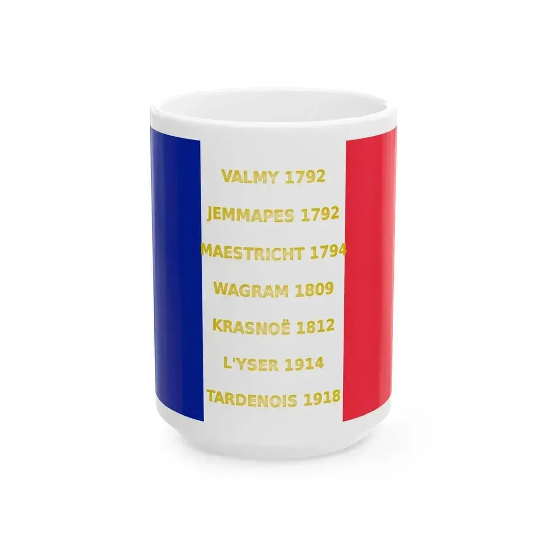 3e regiment de chasseurs a cheval-drapeau (France) White Coffee Mug 15oz - Go Mug Yourself