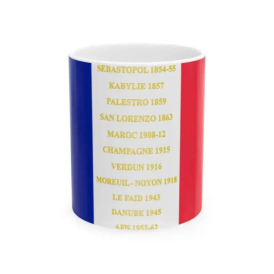 3e regiment de zouaves - drapeau (France) White Coffee Mug 11oz - Go Mug Yourself