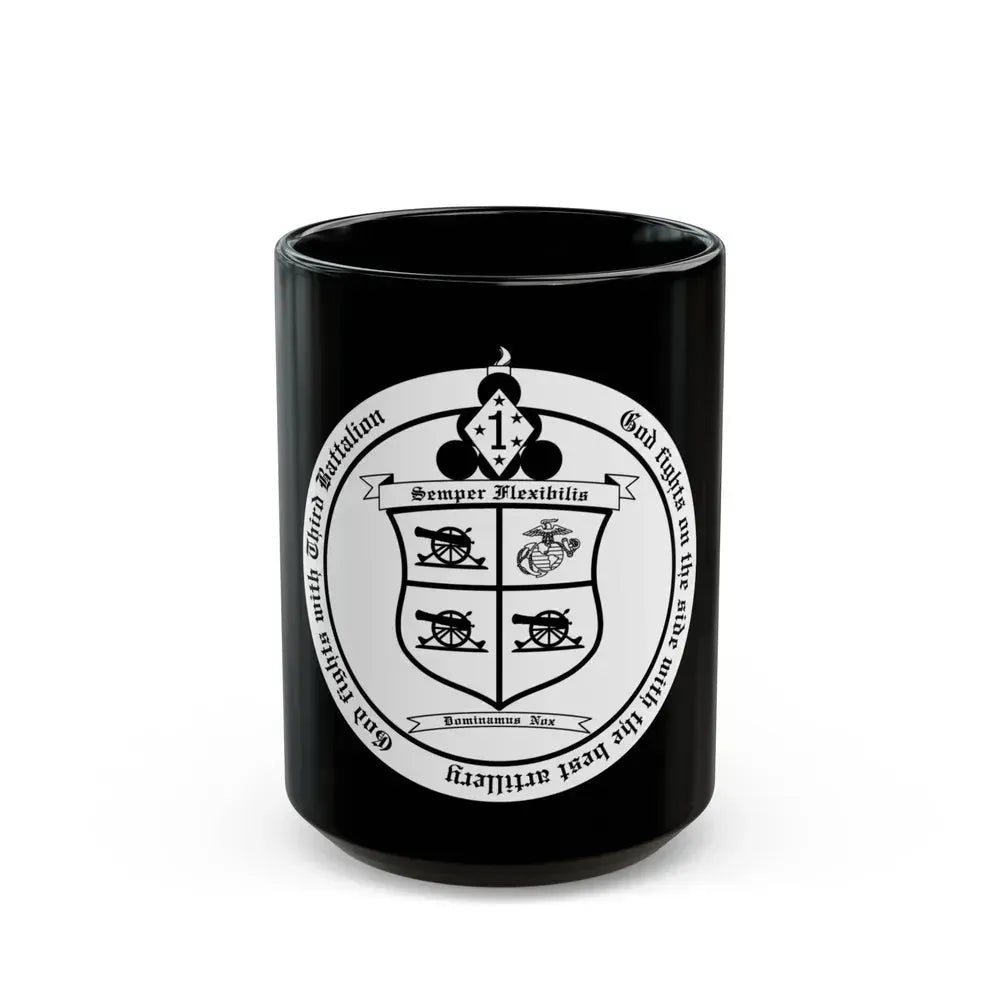 3rd Battalion 11th marines (USMC) Black Coffee Mug 15oz - Go Mug Yourself