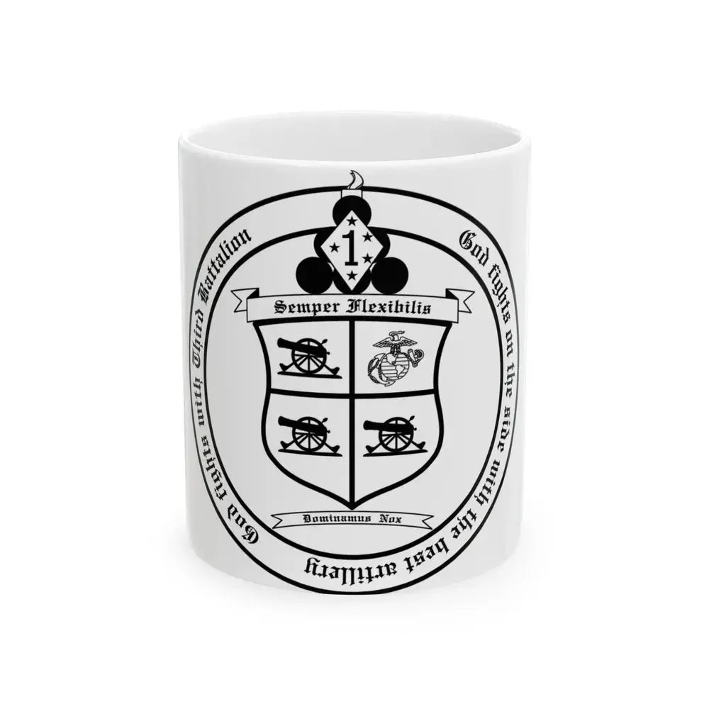 3rd Battalion 11th marines (USMC) White Coffee Mug 11oz - Go Mug Yourself