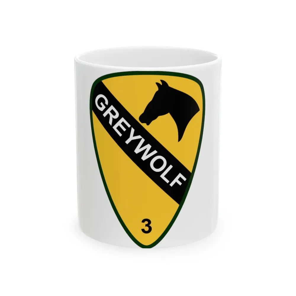 3rd Brigade Combat Team 1st Cavalry Division (U.S. Army) White Coffee Mug 11oz - Go Mug Yourself