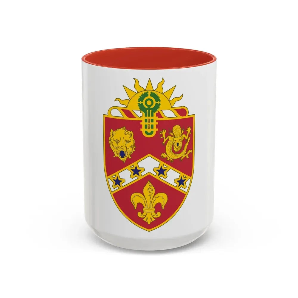 3rd Field Artillery Regiment (U.S. Army) Accent Coffee Mug 15oz Red - Go Mug Yourself