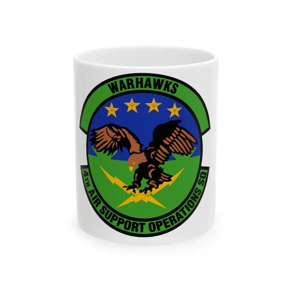 4 Air Support Operations Sq USAFE (U.S. Air Force) White Coffee Mug 11oz - Go Mug Yourself