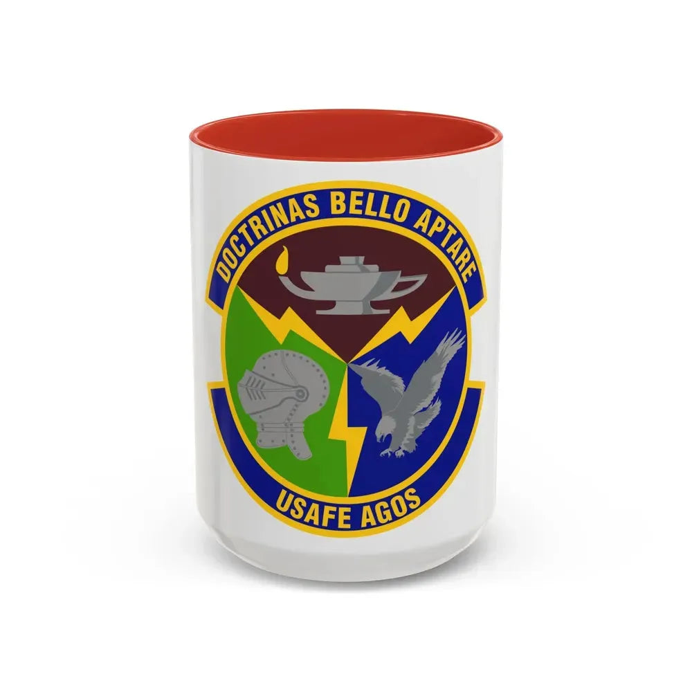 4 Combat Training Squadron USAFE (U.S. Air Force) Accent Coffee Mug 15oz Red - Go Mug Yourself