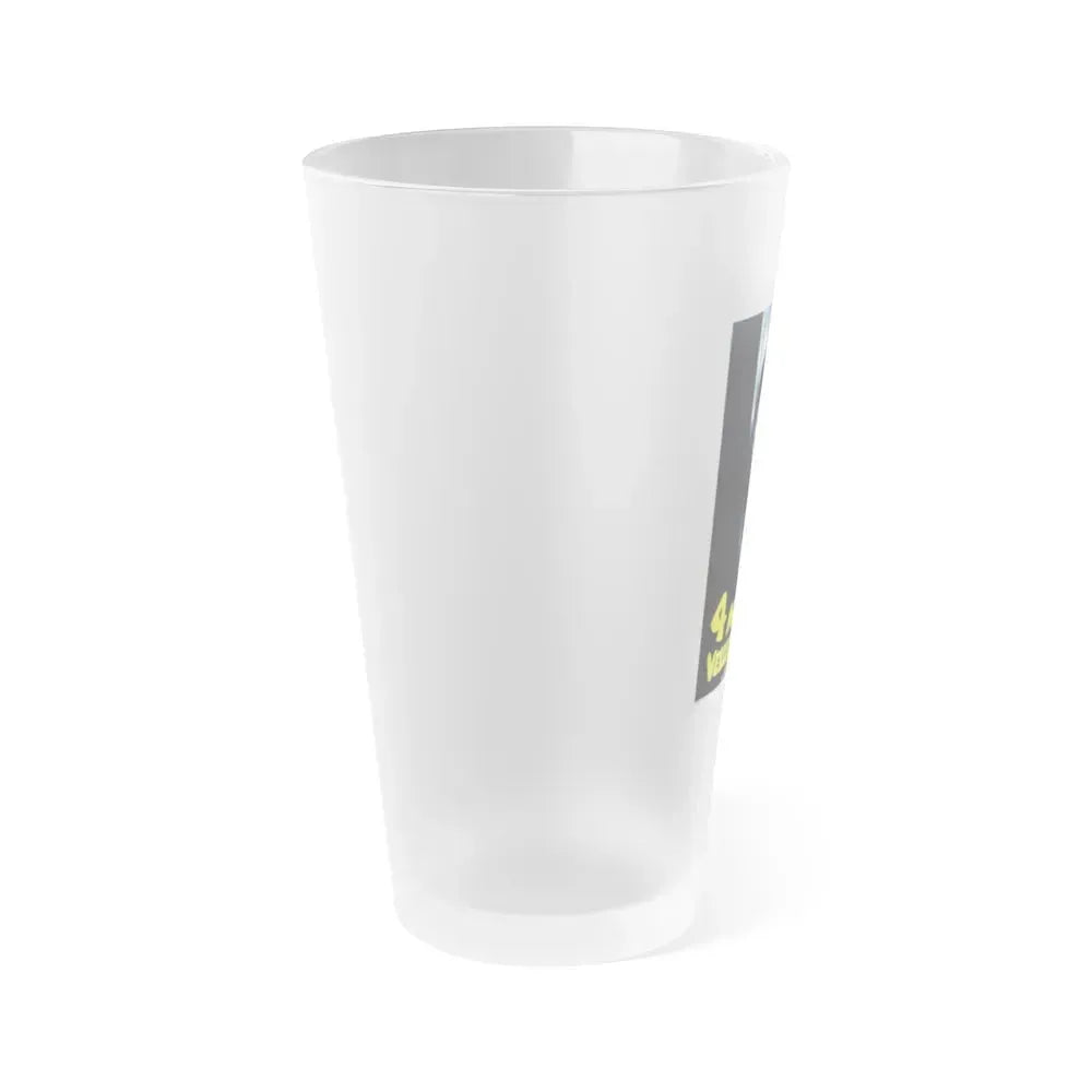 4 FLIES ON GREY VELVET (ITALIAN) 2 1971 Movie Poster - Frosted Pint Glass 16oz - Go Mug Yourself