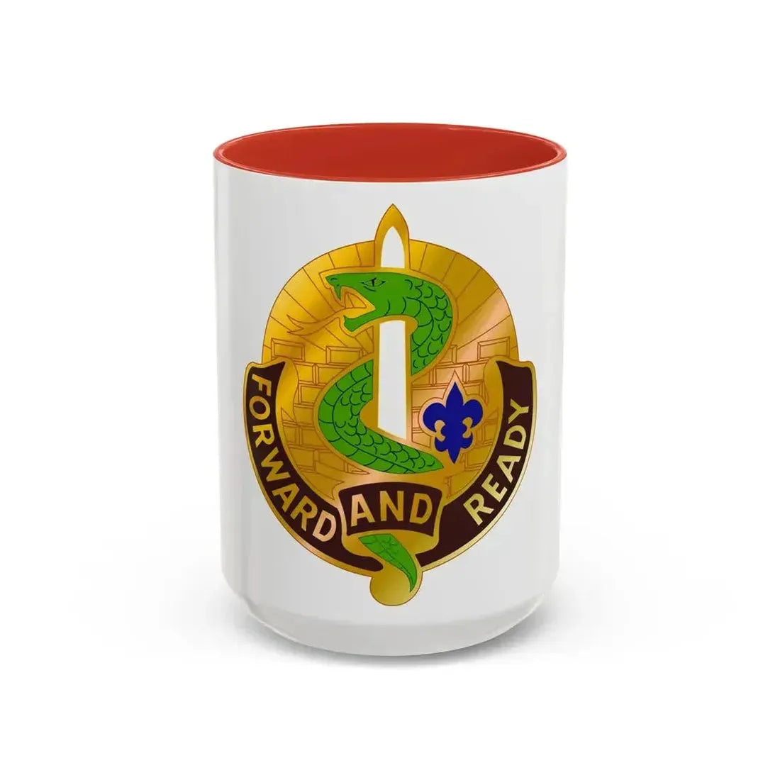 4 Medical Brigade 2 (U.S. Army) Accent Coffee Mug 15oz Red - Go Mug Yourself