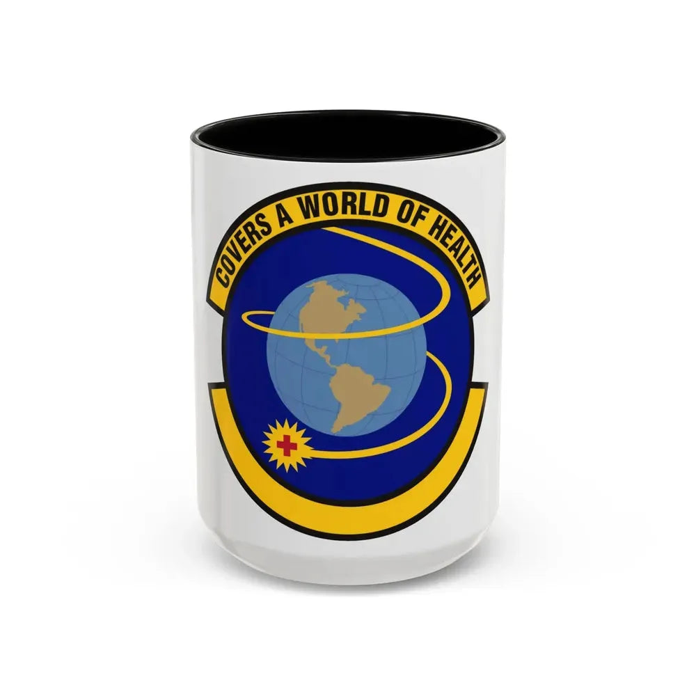 4 Operational Medical Readiness Squadron ACC (U.S. Air Force) Accent Coffee Mug 15oz Black - Go Mug Yourself