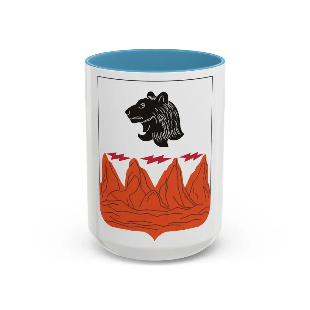 4 Signal Battalion 2 (U.S. Army) Accent Coffee Mug 15oz Light Blue - Go Mug Yourself
