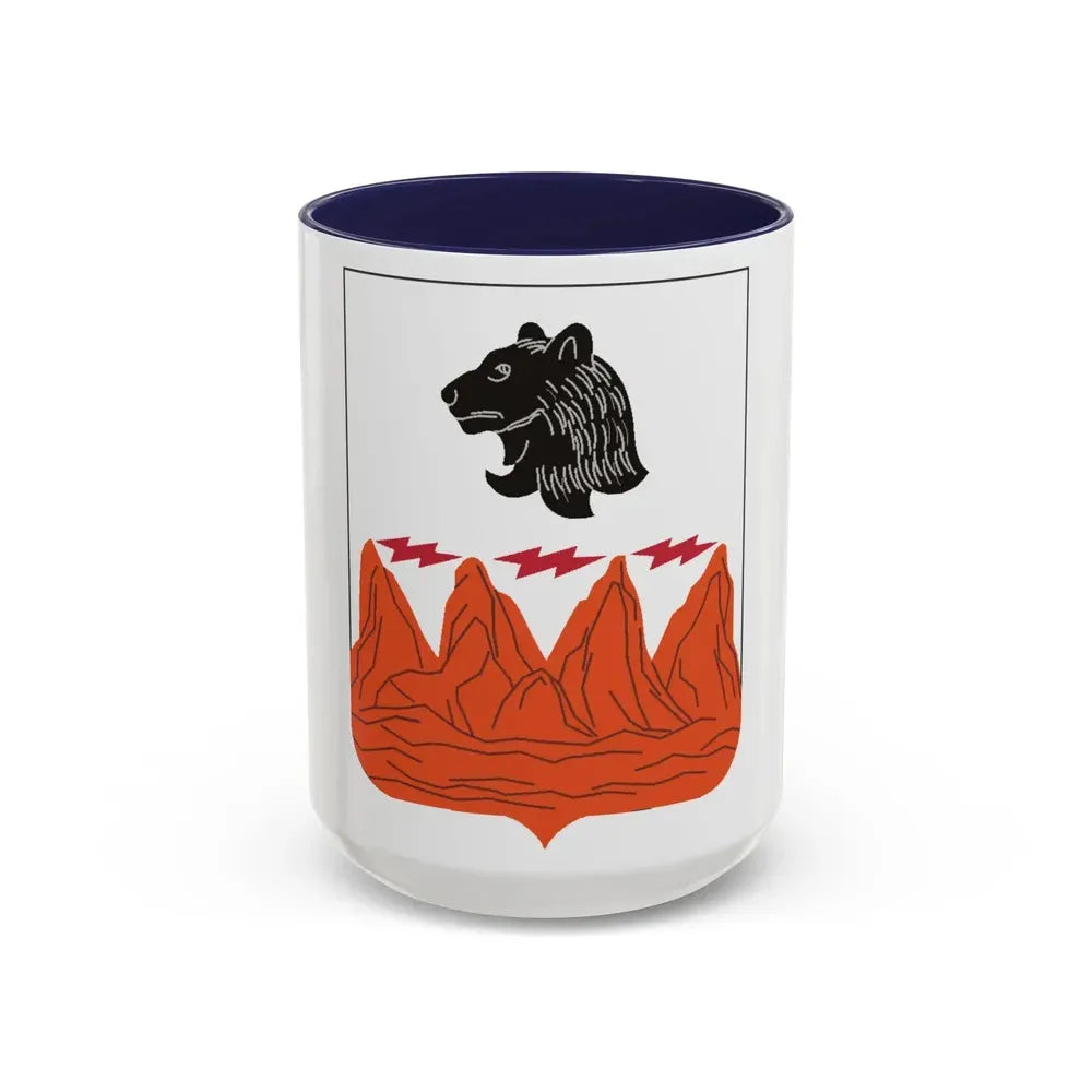 4 Signal Battalion 2 (U.S. Army) Accent Coffee Mug 15oz Navy - Go Mug Yourself