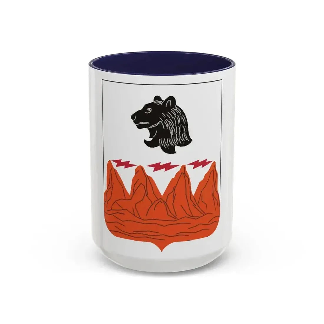 4 Signal Battalion 2 (U.S. Army) Accent Coffee Mug 15oz Navy - Go Mug Yourself
