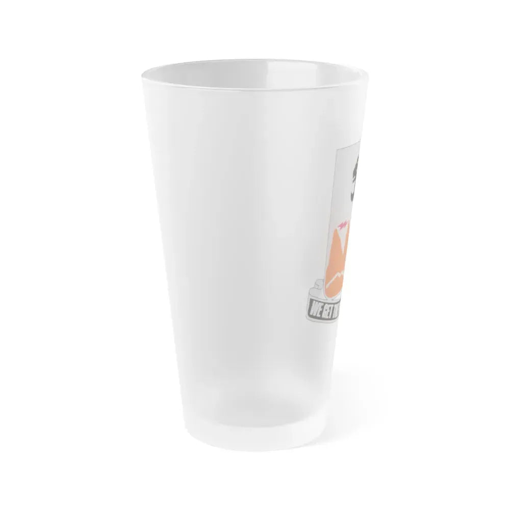 4 Signal Battalion (U.S. Army) Frosted Pint Glass 16oz - Go Mug Yourself