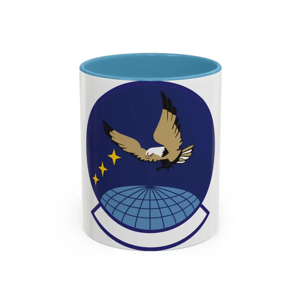 4 Space Control Squadron AFSPC (U.S. Air Force) Accent Coffee Mug 11oz Light Blue - Go Mug Yourself